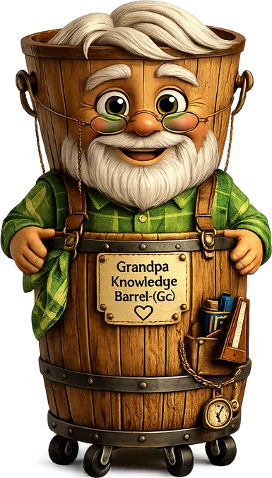 Grandpa, the Knowledge Barrel